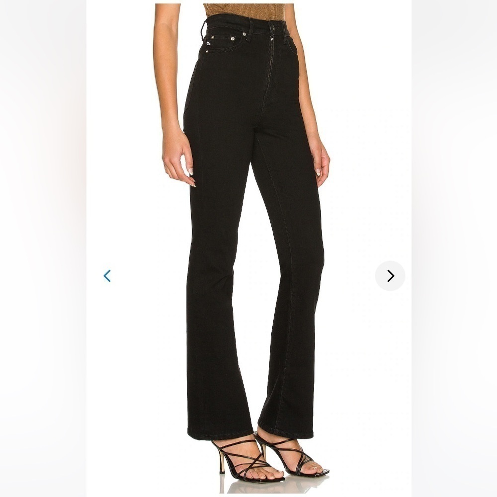 Revolve Lovers and Friends Greyson Ultra High Rise Slim Boot Black Jeans